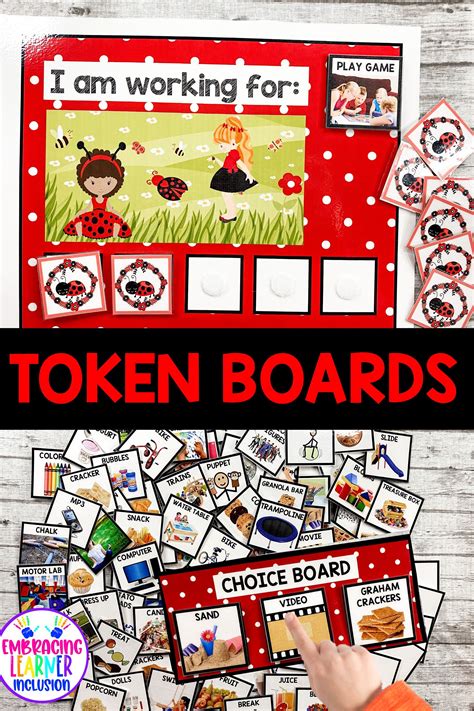 Token Boards Ladybugs With 100 Reinforcement Icons Token Board Token