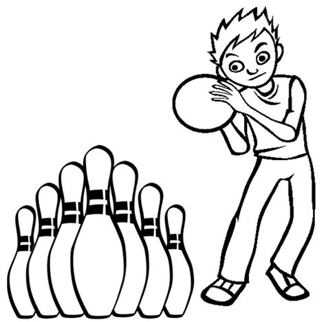 9 Simple Bowling Coloring Pages For Children Coloring Pages