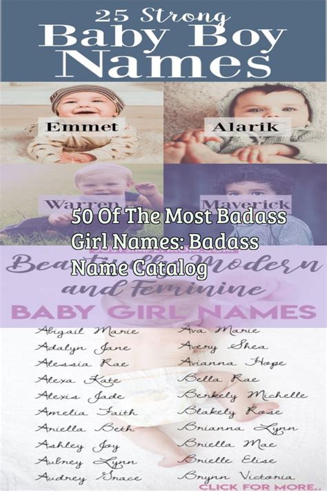 From common and trendy names to more unique picks, we found more than 200 names that will suit your baby no matter what. 50 Of The Most Badass Girl Names: Badass Name Catalog | Badass names, Baby girl names, Unisex ...
