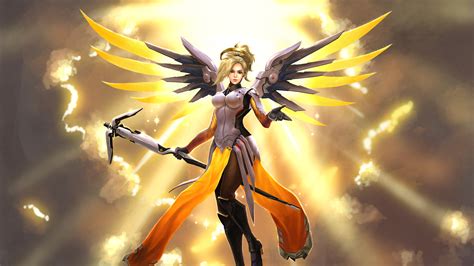 Overwatch Mercy Fanart HD Games K Wallpapers Images Backgrounds Photos And Pictures