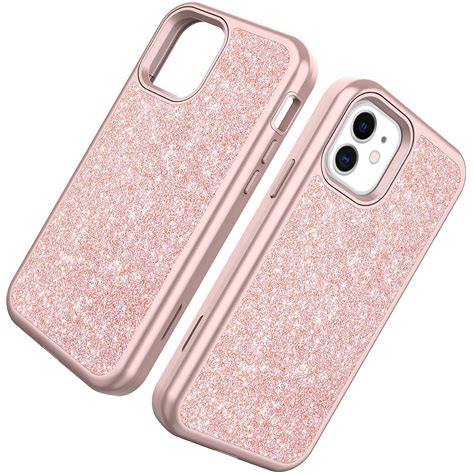 Allytech Iphone 12 Pro Case Iphone 12 Case Glitter Bling Hybrid Dual