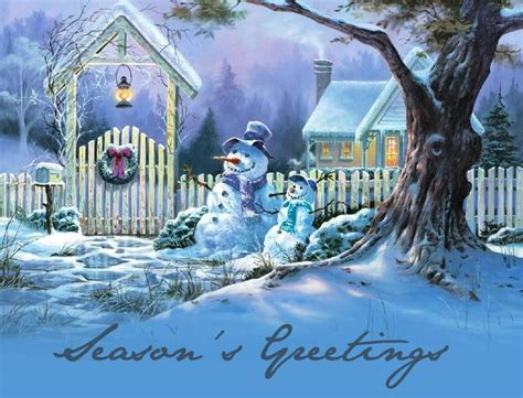 Christmas Email Stationery Stationary Seasons Greetings Snowman