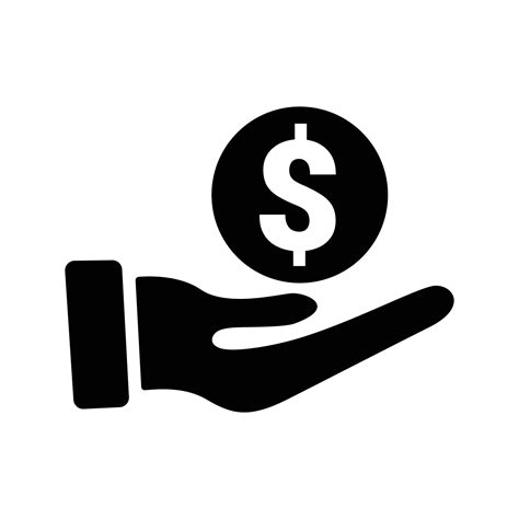 Money In Hand Icon Money In Hand Sign And Symbol Vector 5416176 Vector