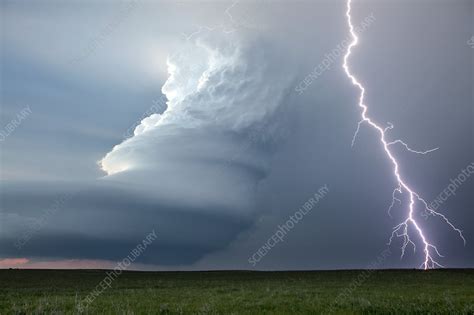 Supercell Thunderstorm Nebraska Usa Stock Image C0213478
