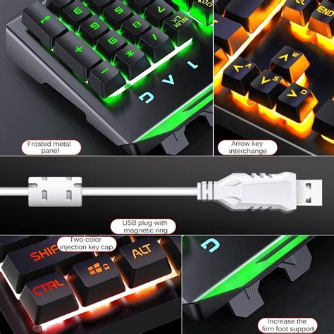 Buy 2021 Keyboard Mouse Earphone Set Keyboard Gaming Mouse Mechanicalx