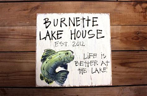 Wooden Signs Wood Art Wood Signs Lake Signs Distressed Custom