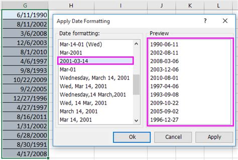 Excelで日付をyyyy mm dd形式に変換する方法は