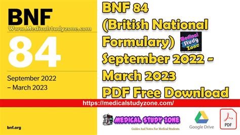 Bnf 84 British National Formulary September 2022 March 2023 Pdf