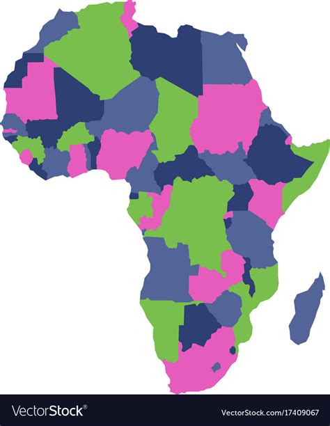 Color Maps Of Africa Pictures Africa Map Coloring Africa Continent
