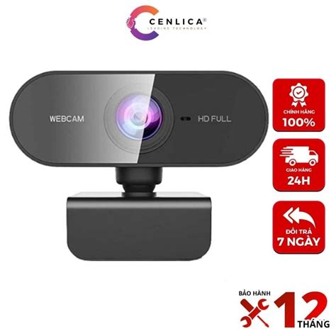 webcam máy tính cenlica có mic fullhd 1080p sắc nét dùng cho pc laptop livestream học online họp