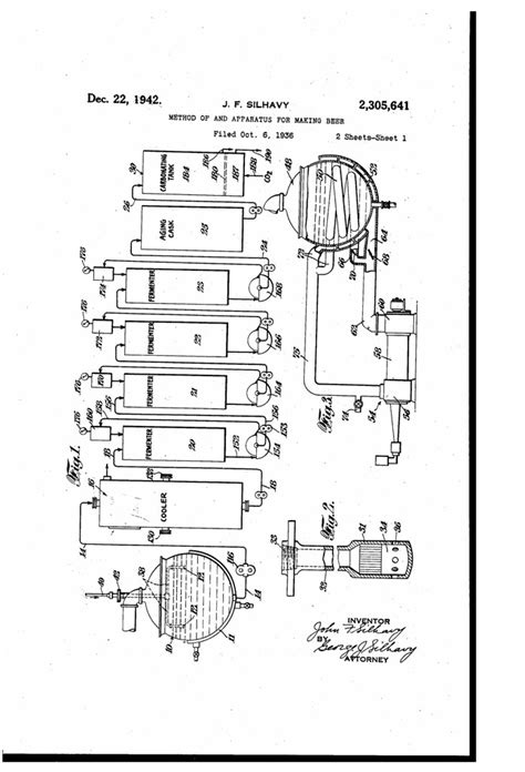Patent No 2305641a Method Of And Apparatus For Making Beer