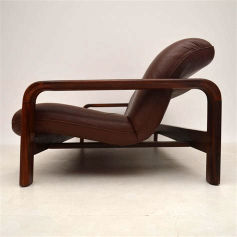 Danish Retro Rosewood And Leather Sofa Vintage 1960s Retrospective Interiors Retro Furniture