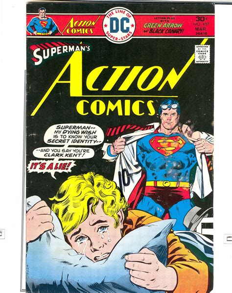 Crazy Comics Cover Action Comics 457 Youre Not Clark