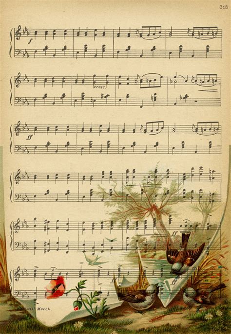 Vintage Sheet Music Printable