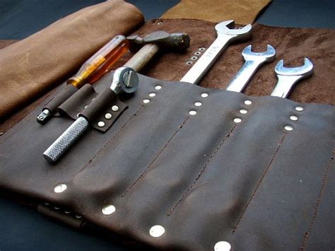 Leather Tool Roll Etsy Leather Tool Roll Leather Tooling Custom