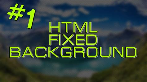 Always cool to see techniques in the wild. TUTORIAL HTML - Fixed background HD - YouTube