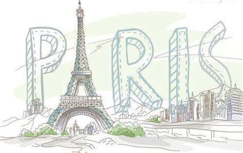 City Cute Drawing Eiffel Tower Image 705035 On