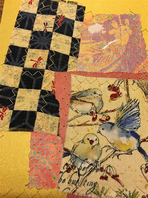 Sewing Fabric Collage The Eli Whitney Museum And Workshop