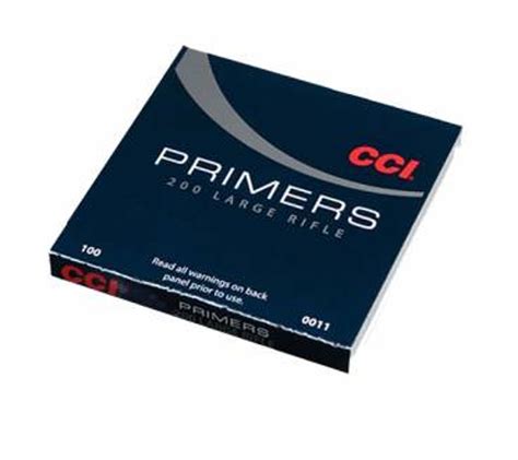 Cci Large Rifle No200 100 Count Pack Primers 0011