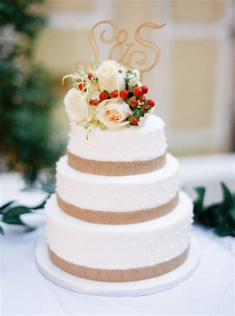 30 Burlap Wedding Cakes For Rustic Country Weddings Deer Pearl Flowers
