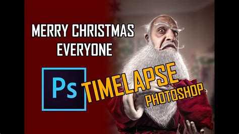 How To Photoshop Santa Claus Merry Christmas Youtube