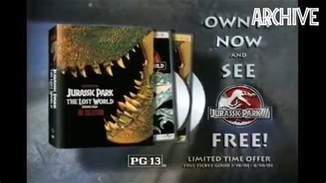 Jurassic Park Collectors Edition Vhsdvd Ad 34 Youtube