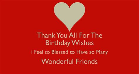 Facebook Thank You Messages For Birthday Happy Birthday Wishes