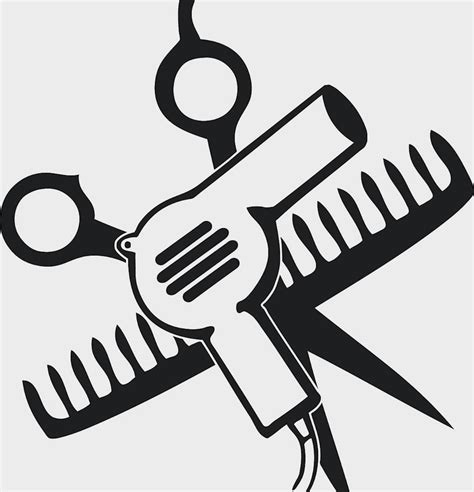 Check It Out Hair Stylist Logo Salon Design Clip Art