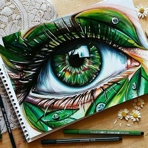 Instagram Cool Art Drawings Color Pencil Art Colorful Drawings