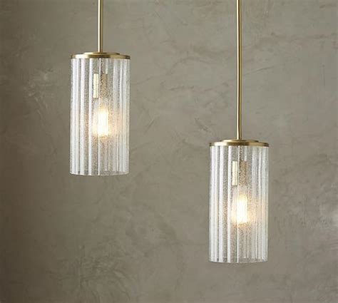 Rippled Glass Pendant Light Erigiestudio