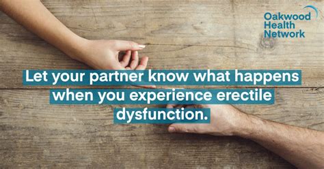 How To Talk To About Erectile Dysfunction Oakwood Health