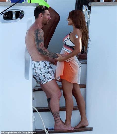 Lionel Messi Enjoys A Private Moment With Stunning Wife Antonella