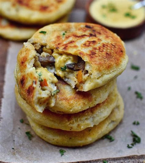 Drain the potato cakes on paper towels and serve warm. Stuffed Potato Cakes by @elavegan 💛 Recipe:⠀ Ingredients ...