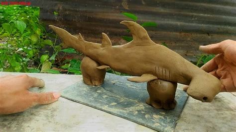 Challenge To Make A Hammerhead Shark From Clay 46 Youtube