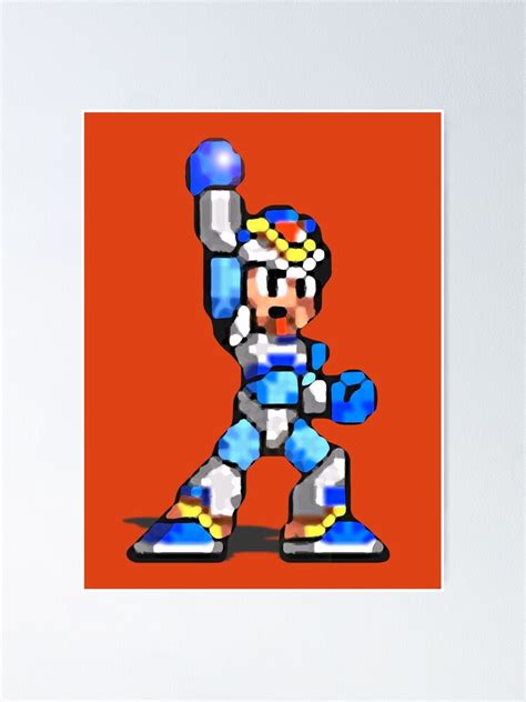 Mega Man X Victory Poster By Justin Case001 Redbubble