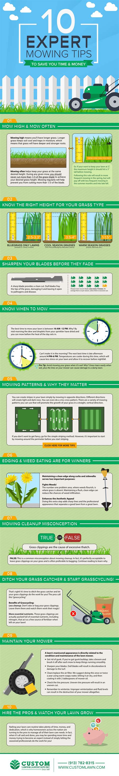 10 Expert Lawn Mowing Tips Infographic Mowing Infographic Lawn Mower