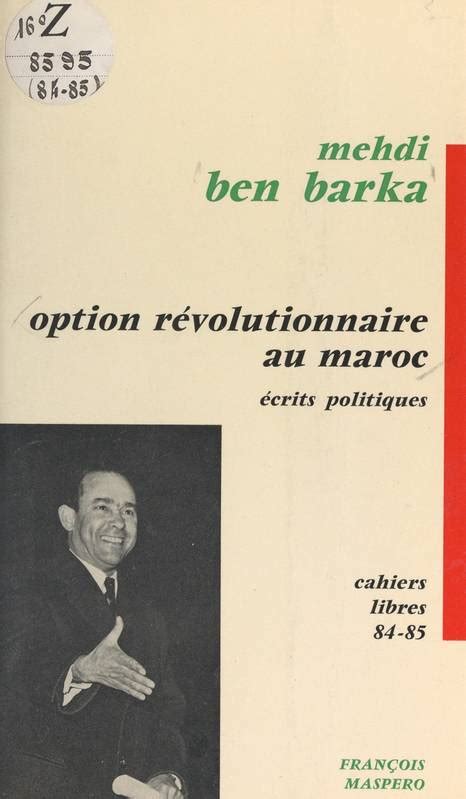 Ebook Option Révolutionnaire Au Maroc Suivi De Écrits Politiques