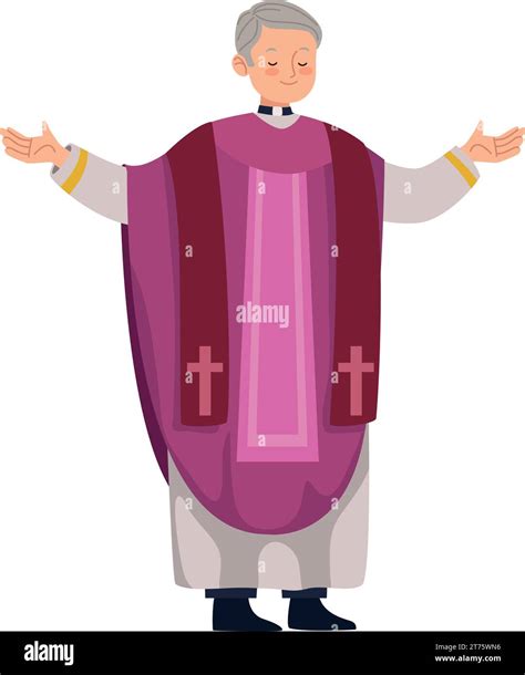 Catholic Bishop Character Stock Vector Image And Art Alamy