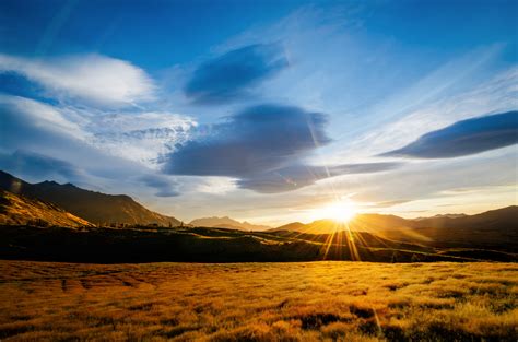 Golden Hour Photo Of Land During Daytime Hd Wallpaper Wallpaper Flare
