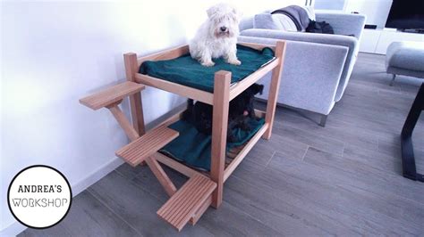 Dog Bunk Bed With Floating Stairs Diy Youtube