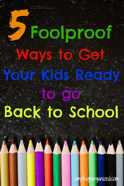 5 Back To School Organizing Tips Simpleigh Organized