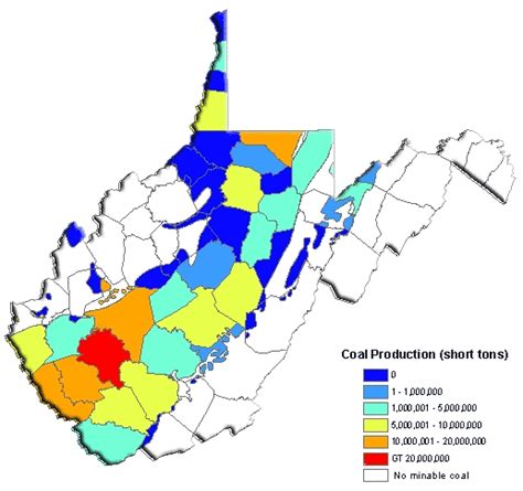 Here Is A Map Showing The Counties That Produce Coal In West Virginia