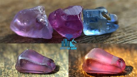 Ceylon Natural Glass Body Sapphire Rough Lot With Colour Change
