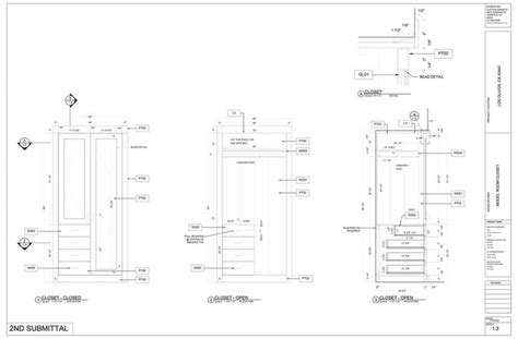 Architectural Millwork Woodworking Commercial Cabinets Shop Drawings