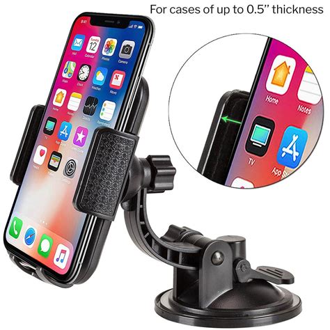Cell Phone Car Mount Universal Dashboard And Windshield Car Phone
