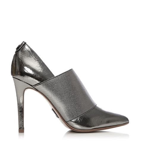 Weldra Pewter Leather Shoes From Moda In Pelle Uk