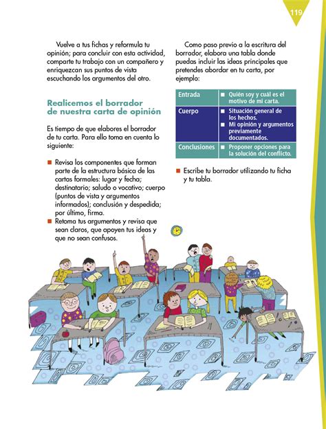 Catálogo de libros de educación básica. Español sexto grado 2017-2018 - Página 119 - Libros de Texto Online