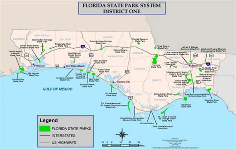 Florida State Parks Map United States Map