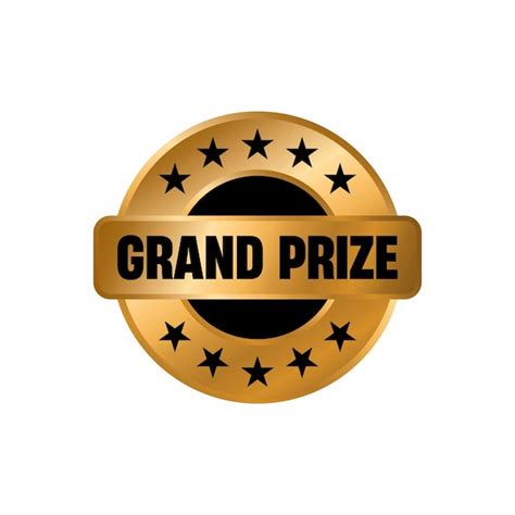 Premium Vector Grand Prize Gold Vector Emblem Grand Prize Label Stamp