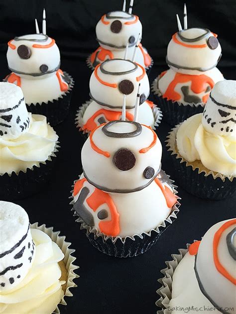 Star Wars Bb 8 Cupcakes Baking Mischief